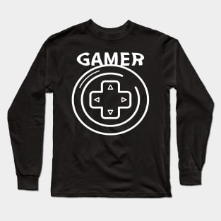 Gamer shirt for players Gambler saying t-shirt Long Sleeve T-Shirt